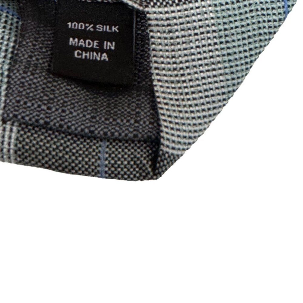 Kenneth Cole Mens Wearhouse Tie Regular Fit 100% Sil k Plaid 60” x 3” NWT $65 - Picture 5 of 11